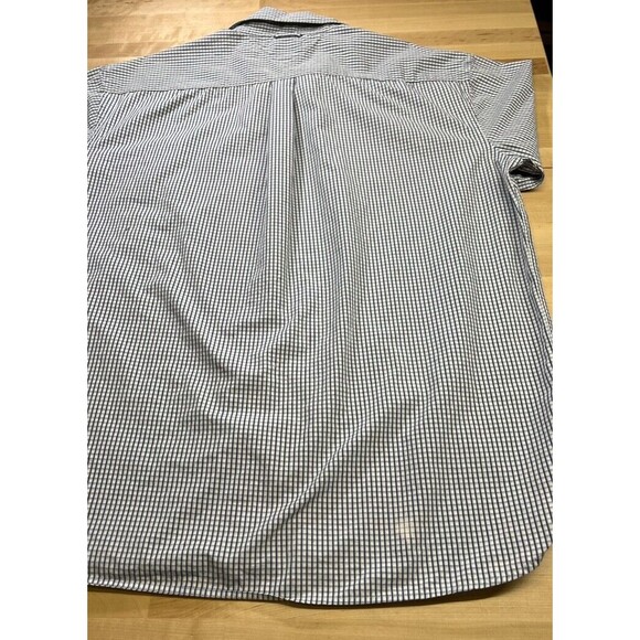 Tommy Hilfiger Button-Down Short Sleeve Shirt with Pocket - White w/ Stripes XXL - Picture 10 of 12